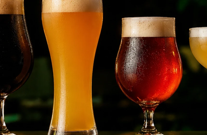 Amber India Pale Ale with citrus, pine and tropical flavour notes